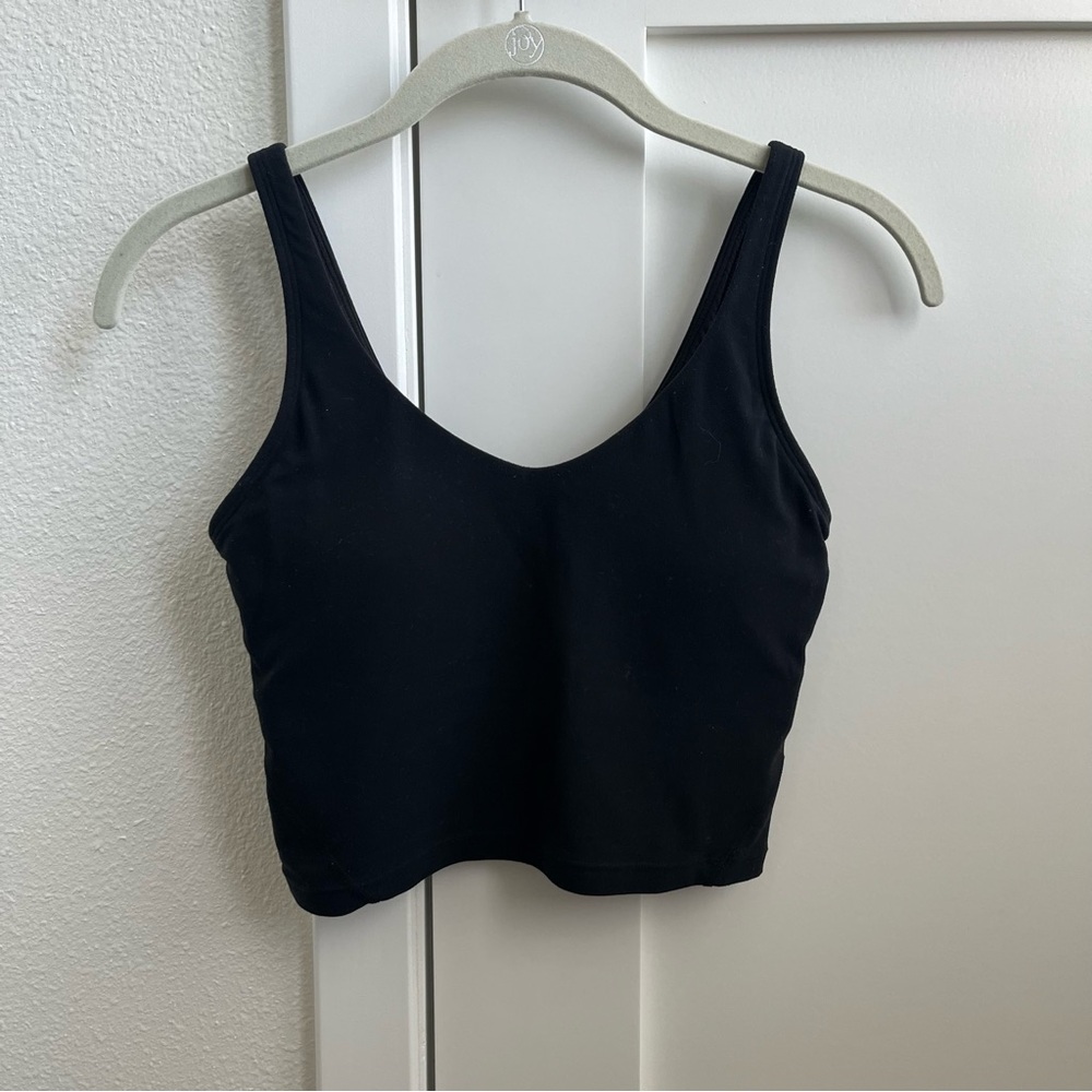 Black Athletic Crop Top